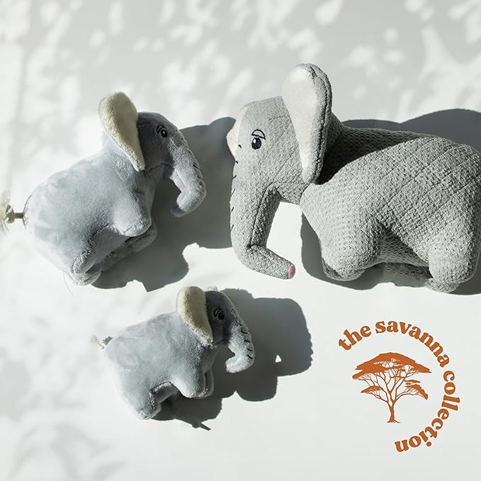Dog Toys | Plush Toy Elephant Stuffed Animal for Dogs | Eco Friendly Toy - Easy to Clean and Made from Non Toxic Materials