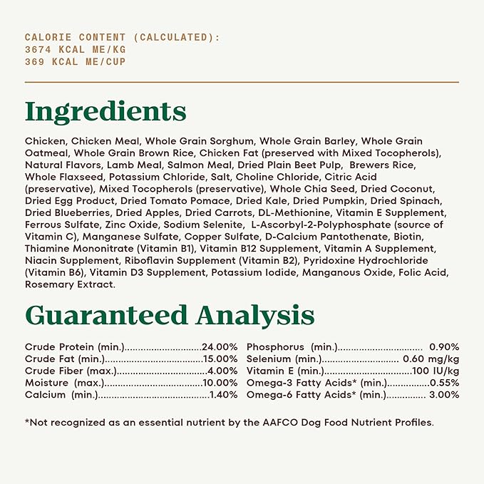 Nutro Ultra Adult Dry Dog Food with a Trio of Proteins from Chicken, Lamb and Salmon, 13 lb Bag