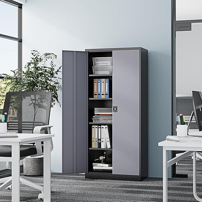 Metal Storage Cabinet-72” Tall Steel File Cabinets