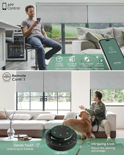 Yoolax Motorized Blinds with Remote, Smart Blinds