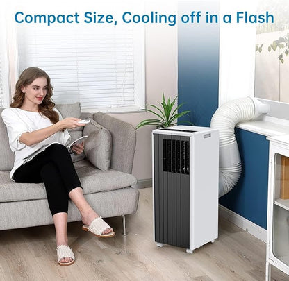 8, 000 BTU Portable Air Conditioner, Smart Control, Cools Up to 350 Sq. Ft.