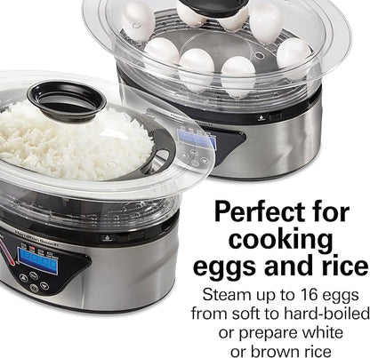 Hamilton Beach Digital Electric Food Steamer & Rice Cooker