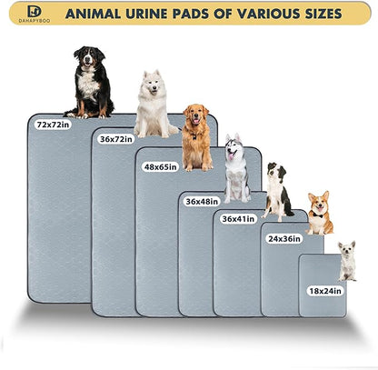 DAHAPYBOO Washable Pee Pads for Dogs 36x41,6Pack | Reusable Puppy Pads for Dogs Non-Slip Waterproof Pet Training Pads for Crate, Playpen, Bed, Sofa,Whelping Box, Potty Training