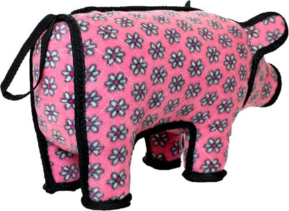 TUFFY® : 2 Pack Pig Dog Toy: Ultra Durable Plush Toy with Multiple Layers & Reinforced Seams, Washable and Floats, Original Construction