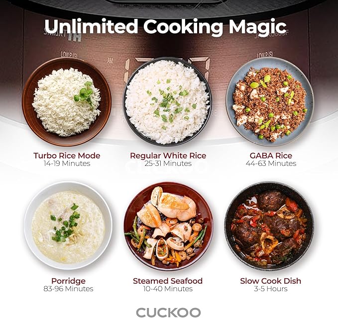 CUCKOO High Pressure Rice Cooker 6-Cup Uncooked / 12-Cup Cooked
