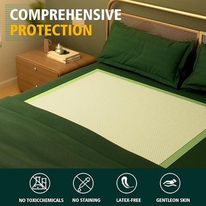 MILDPLUS Disposable Bed Pads 40"X40" 10pcs Extra Large Pee Pads | Incontinence Bed Pads, Heavy Duty Super Absorbent Underpads, Waterproof Chucks Pads for Adults, Elderly or Pets, 100x100CM
