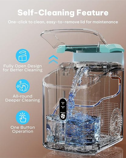 Nugget Ice Maker Countertop, Silonn Chewable Pellet Ice Machine
