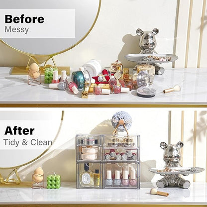 Prsildan Acrylic Drawer Makeup Organizer