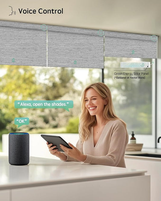 Yoolax Motorized Blinds with Remote, Smart Blinds