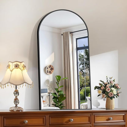 CIRCUMI Arched Wall Mirror, Metal Frame, Large Size