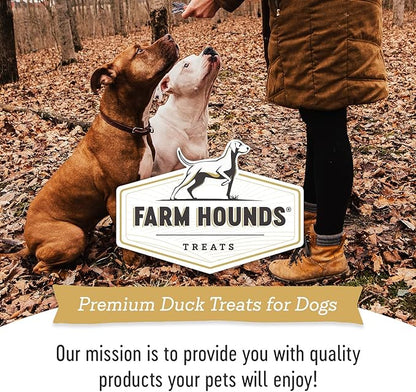 Farm Hounds - Duck Trainers - Premium Natural Jerky for Dogs - Made from 100% Humanely Raised Duck - Easy-Break - Great for Training & Treats - No Added Fillers - Made in USA - 4.5 oz - 2 Pack