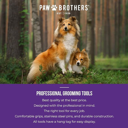 Paw Brothers Big Paw Slicker Brush for Long and Short Haired Dogs - Ideal for Doodles, Goldendoodles, Poodles, Long Pin Grooming