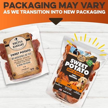 Sweet Potato Slices For Dogs - Soft & Chewy - Single Ingredient Dog Treats, Healthy 100% Natural Sweet Potato Dog Treats With No Added Preservatives - Softer & Great For Puppies Or Senior Dogs (8oz)