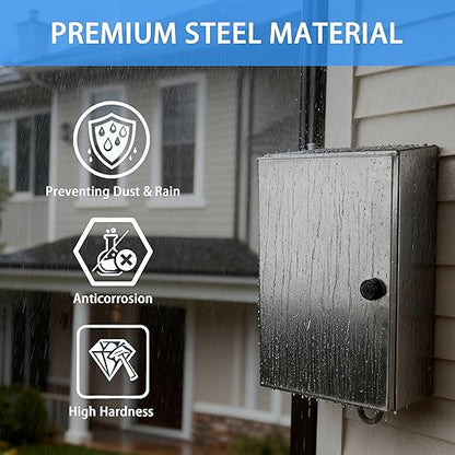 Electrical Enclosure 24x16x8, 304 Stainless Steel Enclosure IP66 Waterproof and