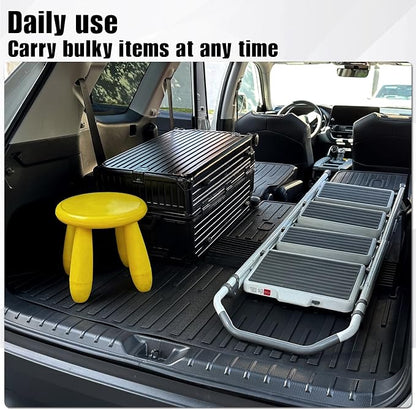 Cargo Mat with Backrest Mat 2-in-1 for 2024 2025 2026 Toyota Grand Highlander Car Mat Accessories, TPE All Weather Cargo Liner Trunk Mat(Grand Highlander-2 in 1 Trunk Mat)