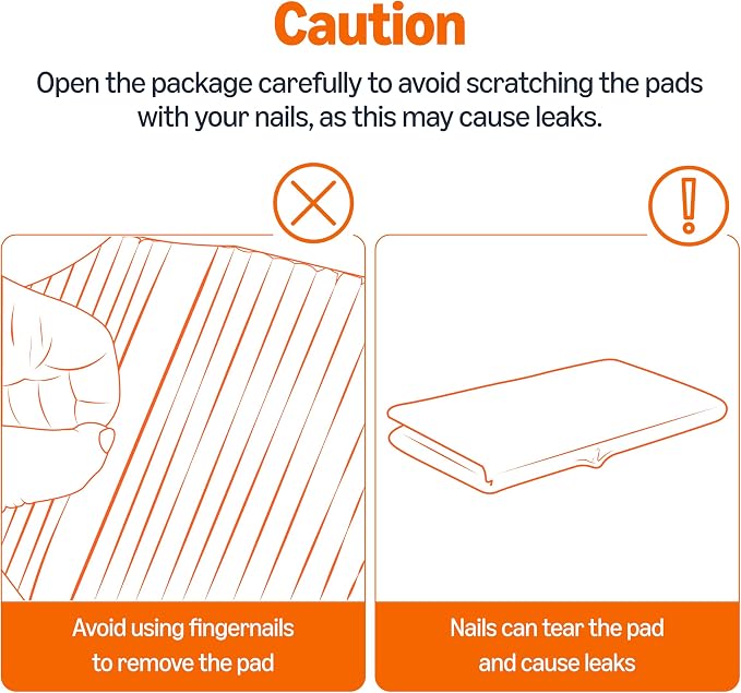 Amazon Basics Cat Pee Pads, Odor Control, Super Absorbent, Disposable, Universal Fit for Litter Box, Unscented, Multi Cat, White/Purple, 60 Count