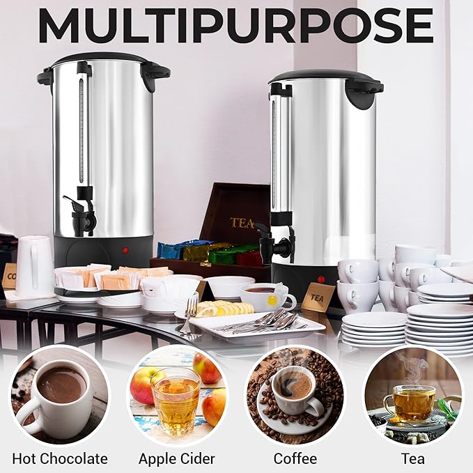 Zulay Commercial Coffee Maker Stainless Steel