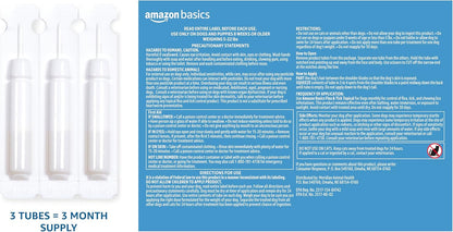 Amazon Basics Flea and Tick Topical Treatment for Medium Dogs (23-44 Pounds), 3 Count (Previously Solimo)