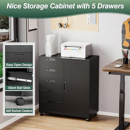 MIIIKO 5 Drawer Storage Cabinet