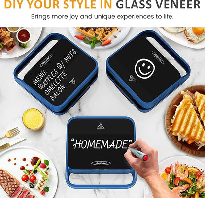 Sunvivi 3 in 1 Sandwich Maker, Electric Waffle Maker