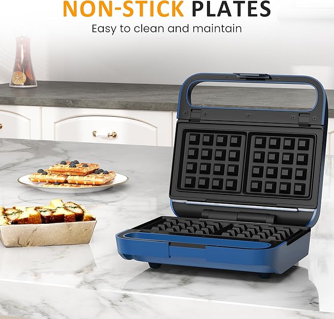 Sunvivi 3 in 1 Sandwich Maker, Electric Waffle Maker