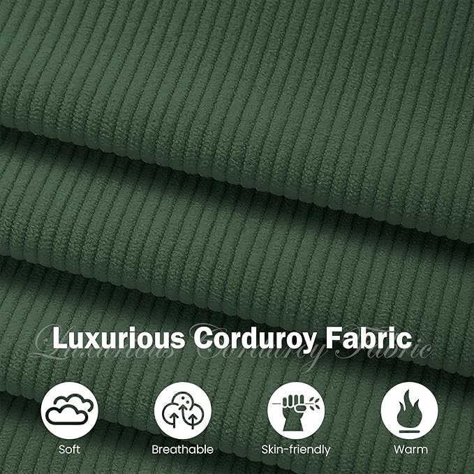 Apicizon Modular Sectional Sofa Middle Seat, Green