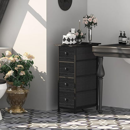 GiftGo Narrow Dresser Vertical Slim Dresser Chest of Drawers Skinny Storage