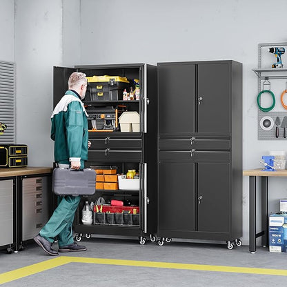 Letaya Metal Garage Storage Cabinet