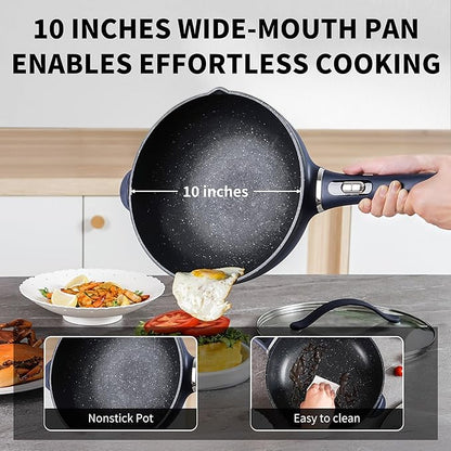 3-Quart Electric Hot Pot & wok Nonstick