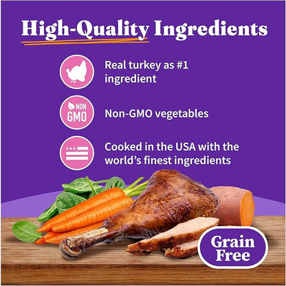 Halo Purely For Pets Indoor Cat Turkey and Giblets Recipe - Case of 12-5.5 Oz