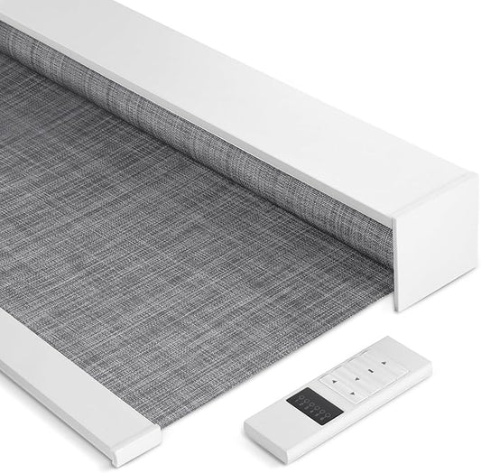 Tipiace Motorized Blinds with Remote Window Roller Shade Wireless Rechargeable