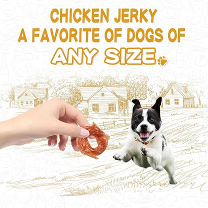 PAWUP Chicken Jerky Dog Treats, Natural Dog Chicken Jerky Treats w/Taurine, Training Treats, 12.5 oz