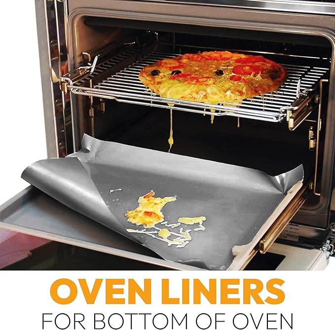 Silver Teflon Liner Roll for Ovens, Stovetops & Grills