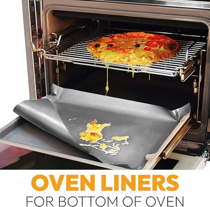 Silver Teflon Liner Roll for Ovens, Stovetops & Grills