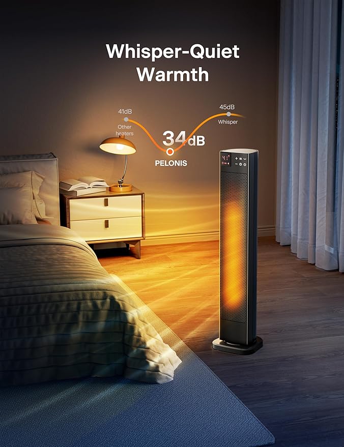 PELONIS 30” Ceramic Tower Space Heater