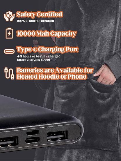 MAXEVE Heated Wearable Blanket Hoodie