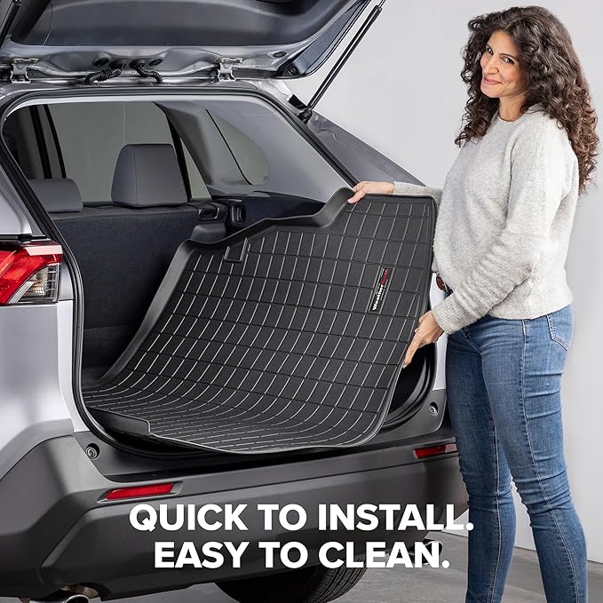 WeatherTech Cargo Trunk Liner for Kia Sportage Hybrid, Sportage Plug-in Hybrid Behind 2nd Row (401694), Black