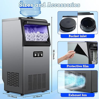 Commercial Ice Maker Machine 120lbs/24H