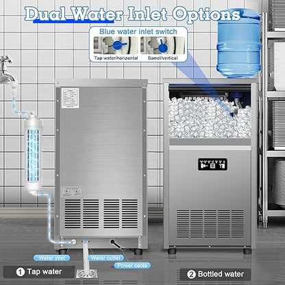 Ice Maker Commercial Ice Maker Machine 150lbs/24H