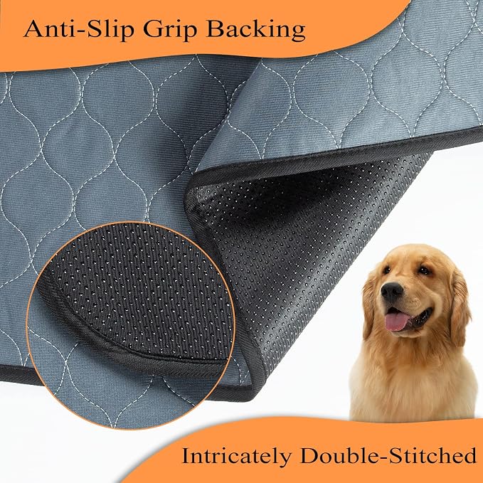 Bunlitent Washable Pee Pads for Dogs 24" x 36", 5 Pack, Ultra-Absorbent