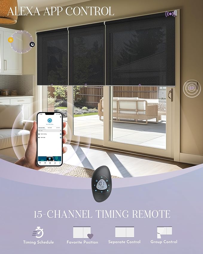Graywind Smart Coupled Roller Shades Compatible