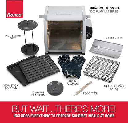 Ronco 6000 Platinum Series Rotisserie Oven, Digital Display, 12-Pound Capacity