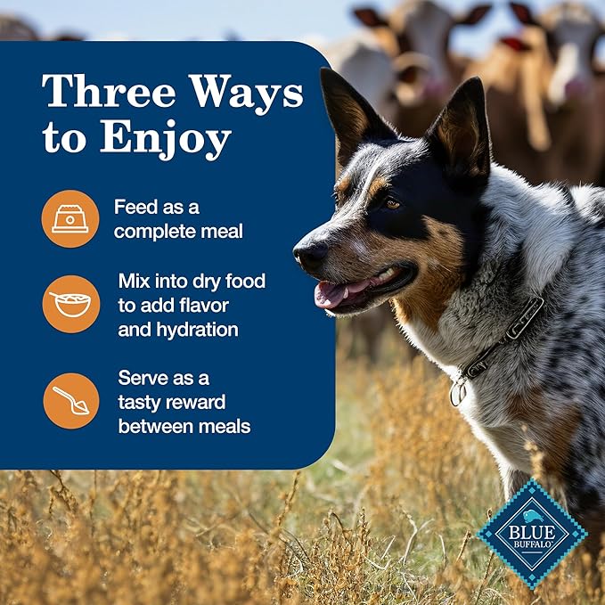 Blue Buffalo Homestyle Recipe Large Breed Adult Wet Dog Food, Made with Natural Ingredients, Chicken Dinner With Garden Vegetables, 12.5-oz. Can (Pack of 12)
