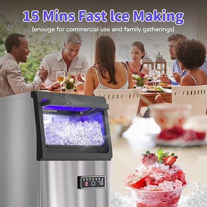Commercial Nugget Ice Maker 80Lbs/24H