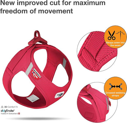 Vest Harness curli Clasp Air-Mesh Red XL