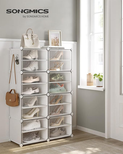 SONGMICS Shoe Rack Organizer, 8-Tier Shoe Storage Cabinet