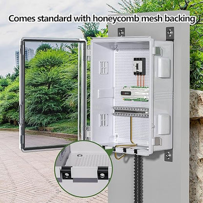 ABS Electrical Junction Box, Ventilated Design, Cable Grommets, IP65 Waterproof