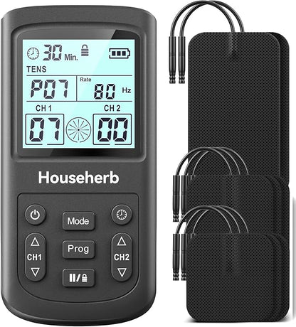 TENS Unit Muscle Stimulator for Pain Relief, 3-in-1 EMS TENS Machine