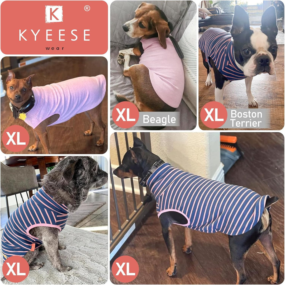 KYEESE 2Pack Dog Sweater Warm Dogs Clothes Turtleneck Dog Sweaters for Small Dogs Girl Stretchy Dachshund Clothes Turtleneck Pet Sweatshirt Soft Pet Coats