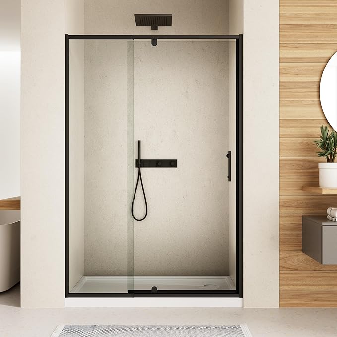 56-60" W x 71" H Pivot Swing Glass Shower Door, Pivot Frame Shower Door